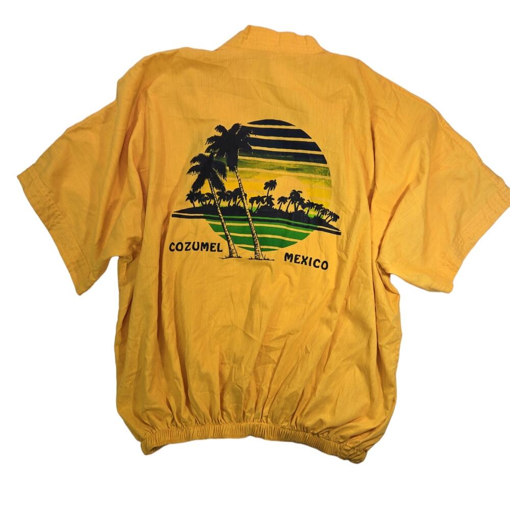 Vintage Cozumel Mexico Vacation Shirt | Size 42 (Large) - Picture 7 of 8